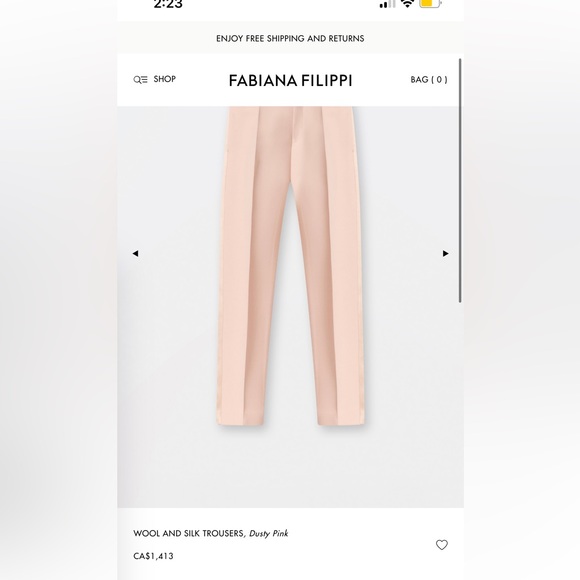 Fabiana Filippi Trousers size xxs/xs - Picture 10 of 13